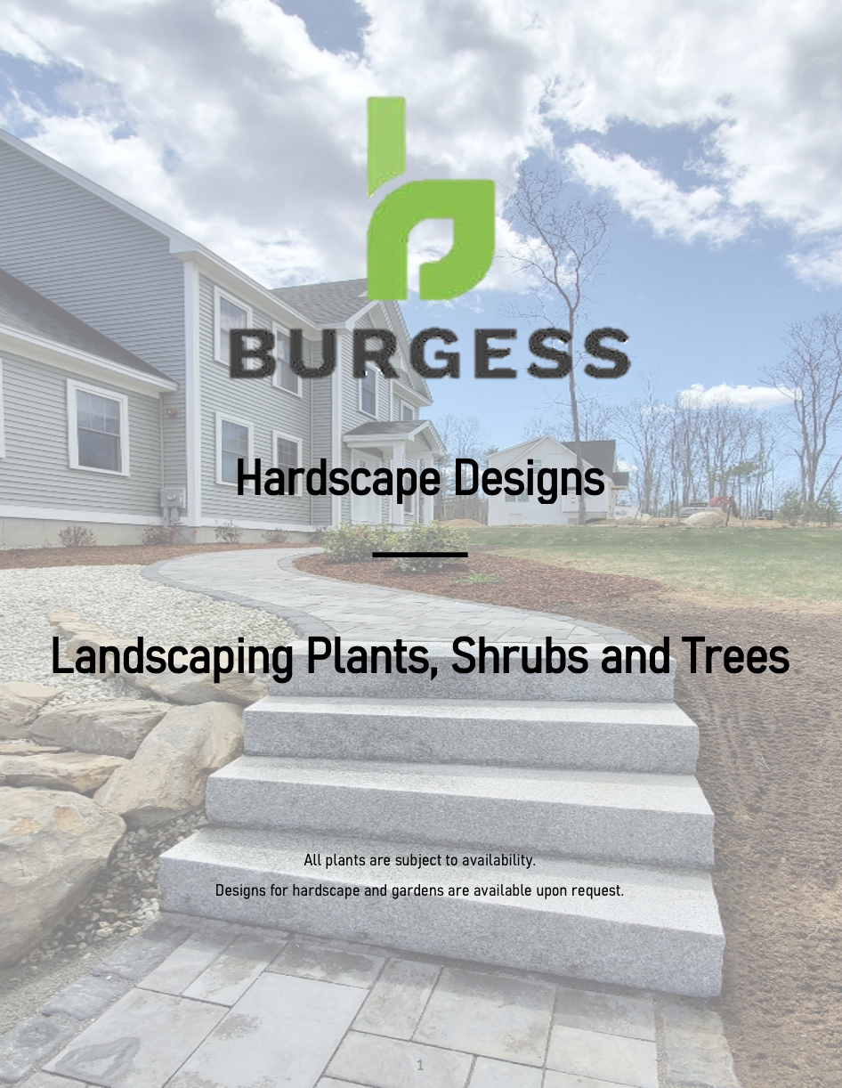 Hardscape Design: Plants, Shrubs and Trees Resource